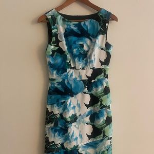 Signature Sabrina Floral Tiered Sheath Dress
